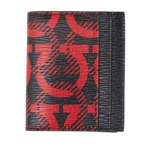 ⚠️NWT Salvatore Ferragamo Revival Gancini Print Leather Card Case